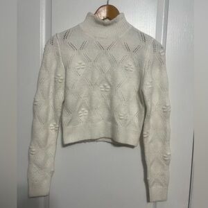 Mi Ami Elegant White Turtleneck Sweater (only worn once)